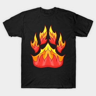 Fire Paw Print T-Shirt